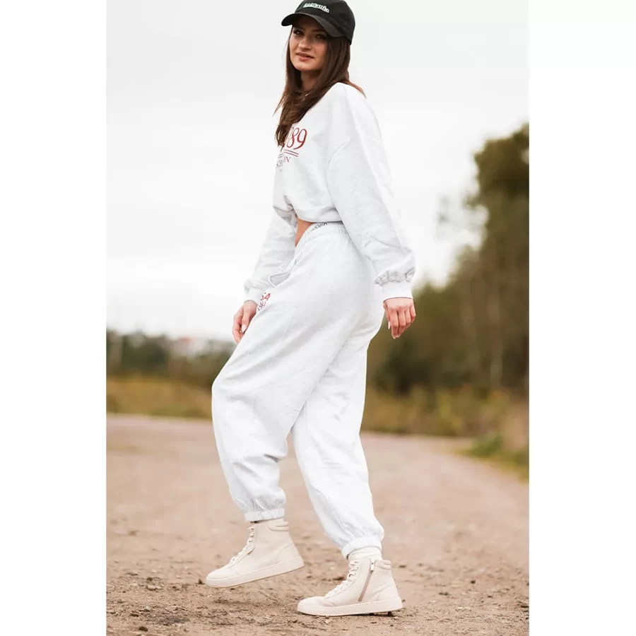 Wysokie Sneakersy "Vanilla Street" – Beżowy Monochrom