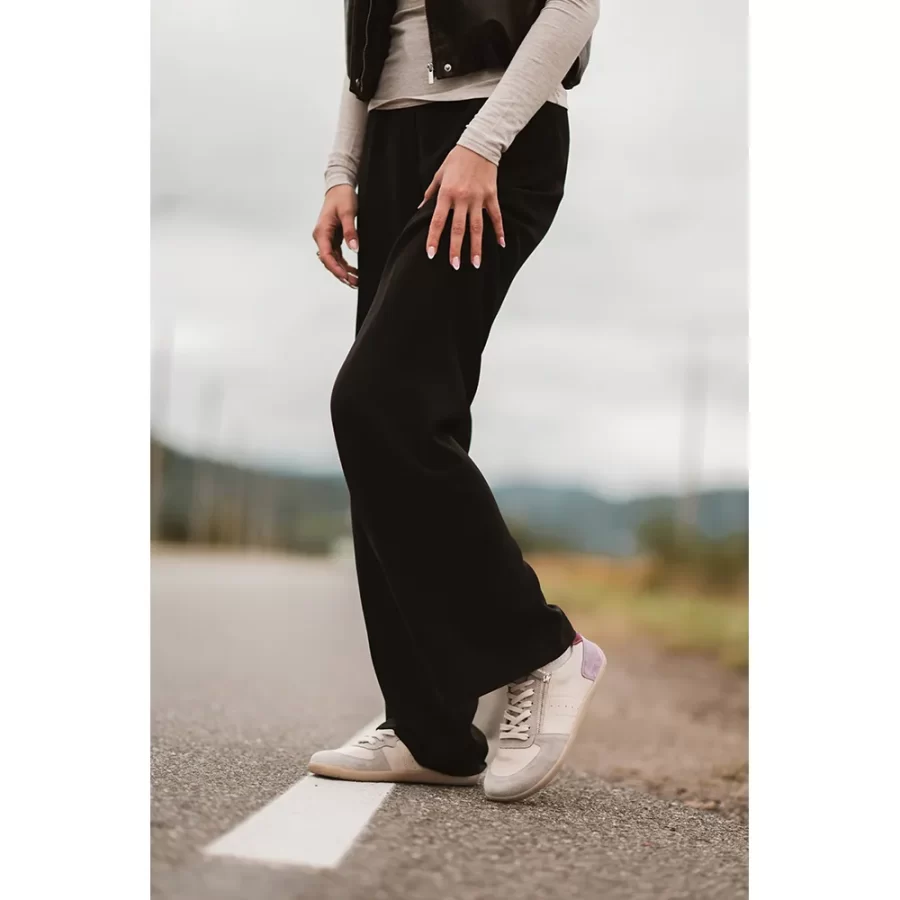 Sneakersy "Pastel Haze" – Beż, Szary & Liliowy Akcent