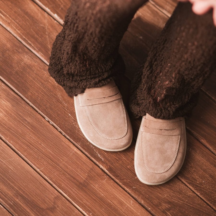 Mokasyny Skórzane "Quiet Loafer" – Minimalistyczny Taupe