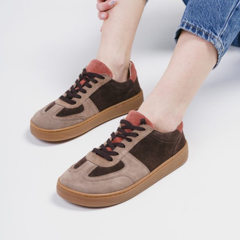 Zamszowe Sneakery Barefoot "Autumn Vibes" – Wielokolorowy Design i Komfort