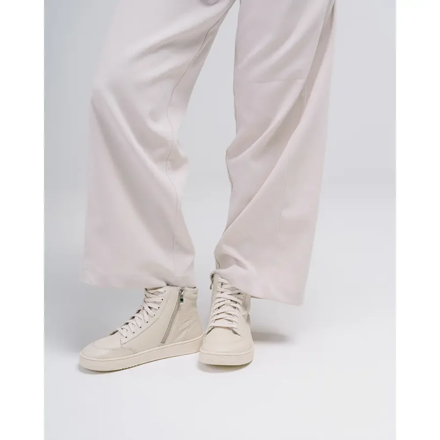 Wysokie Sneakersy "Vanilla Street" – Beżowy Monochrom - obrazek 6